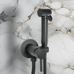 Matt black douche kit