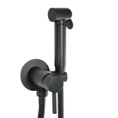Douche Spray Kit with Hose & Wall Bracket - Matt Black