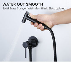 Black douche spray set