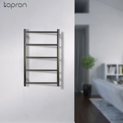 black dual fuel towel radiator 800mm x 500mm