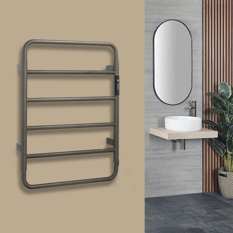 Electric towel radiator black