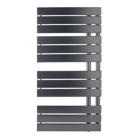 black open sided towel rail radiator 