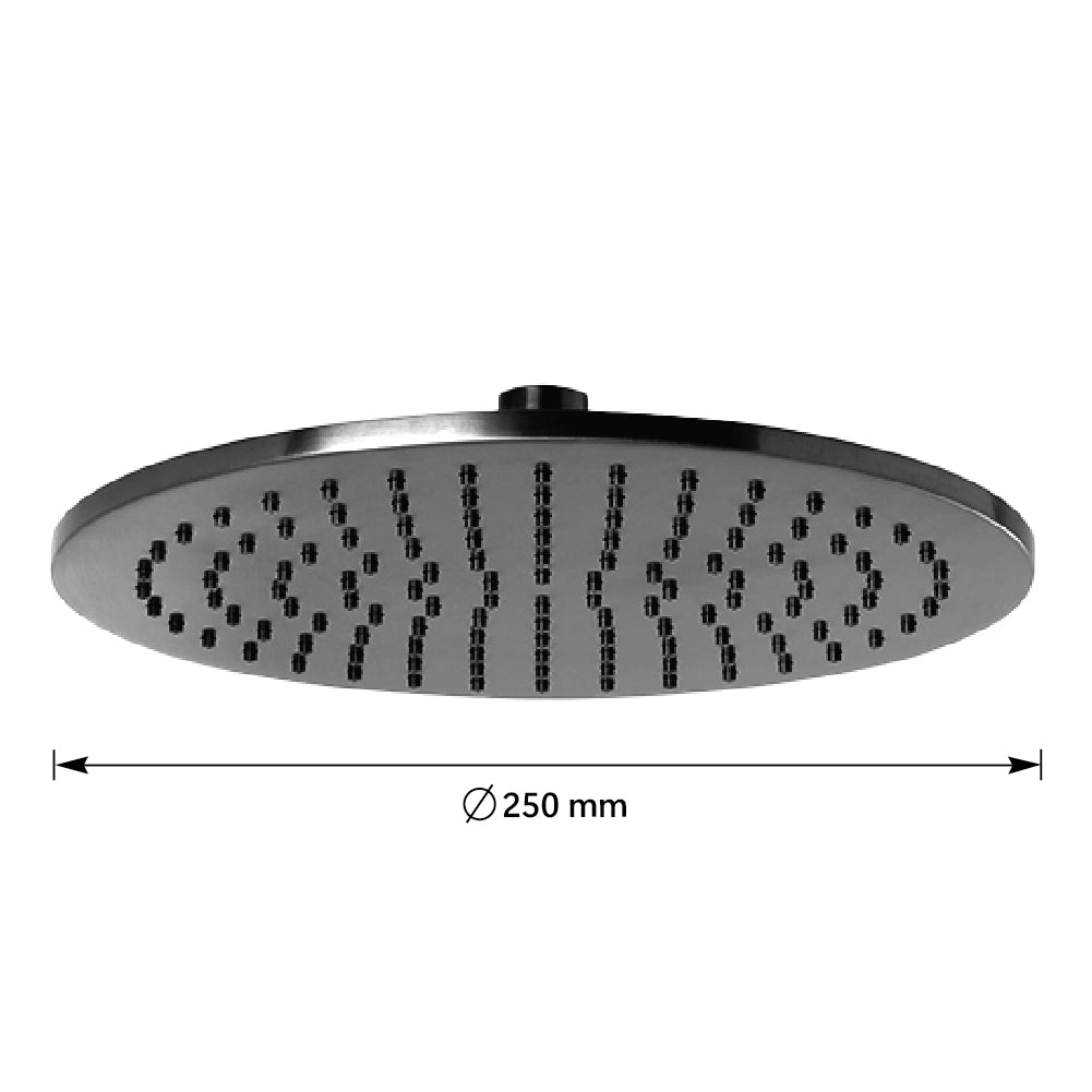 black rainfall shower head - tapron