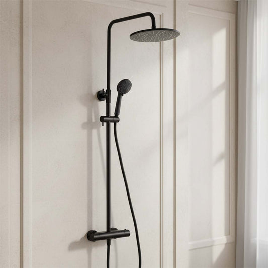 exposed thermostatic shower set with 2 outlets - Ireland