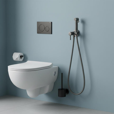 black toilet bidet spray kit