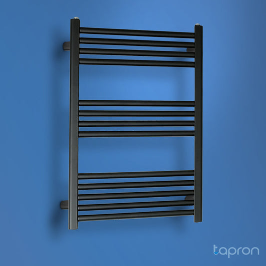 Black Ladder Towel Rail-Tapron 1000