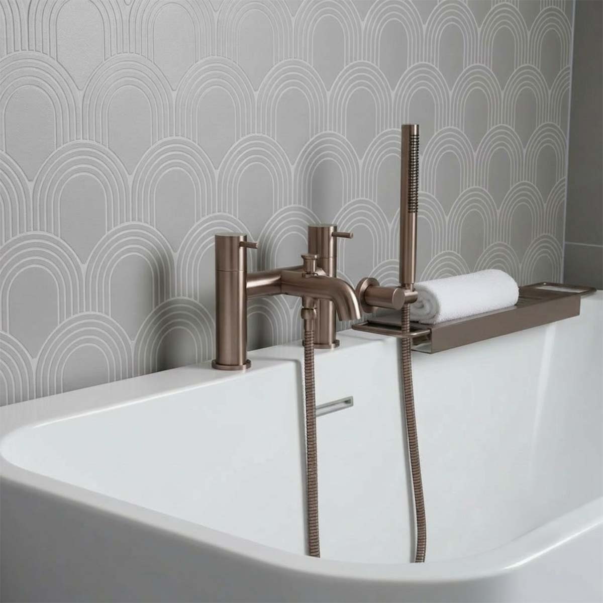 bronze bath tap with shower kit 