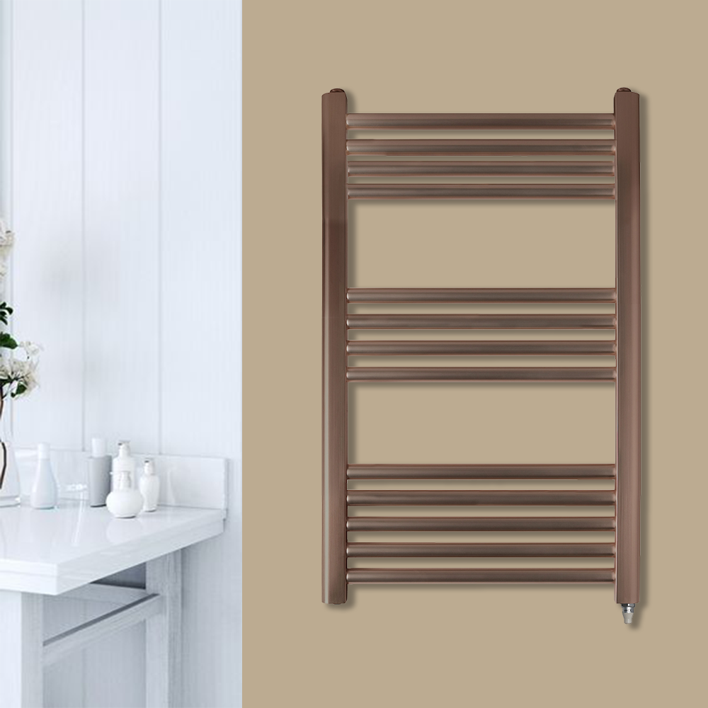 Bronze electric towel radiator