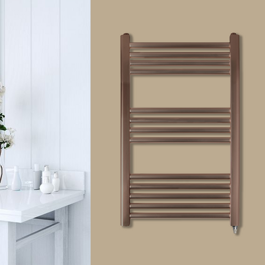 Bronze electric towel radiator