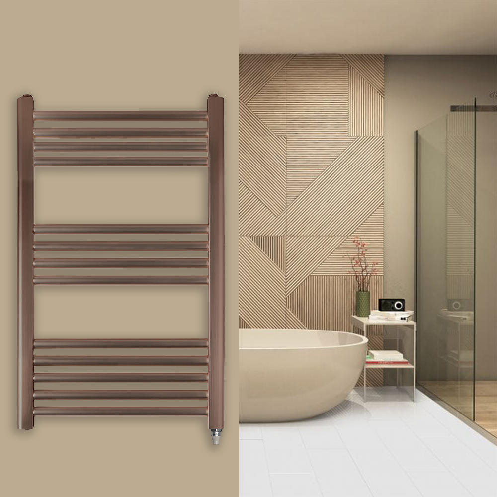 Bronze electric towel rail