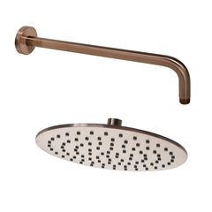 Brushed bronze long shower head arm - tapron