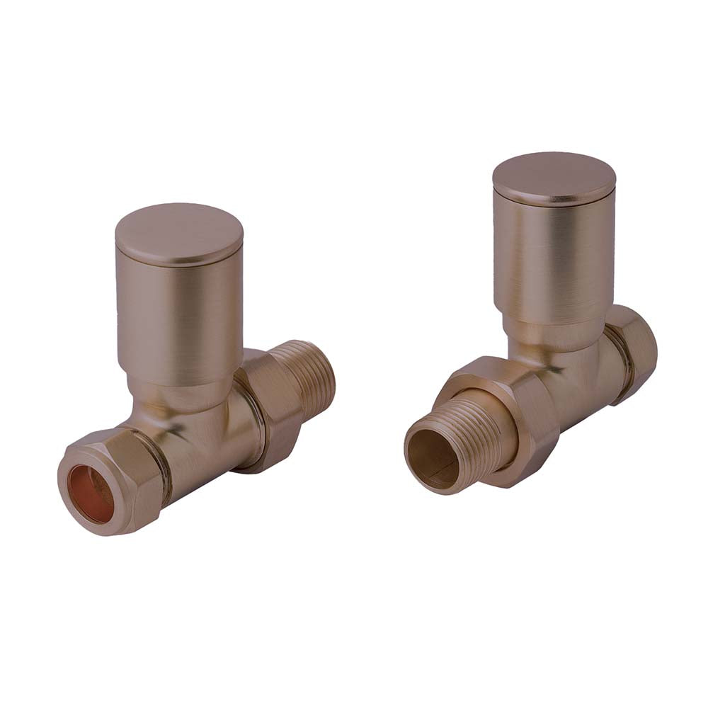 bronze straight radiator valves