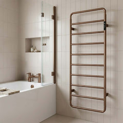 bronze towel radiator with thermostat 
