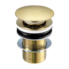 Gold unslotted click clack basin waste