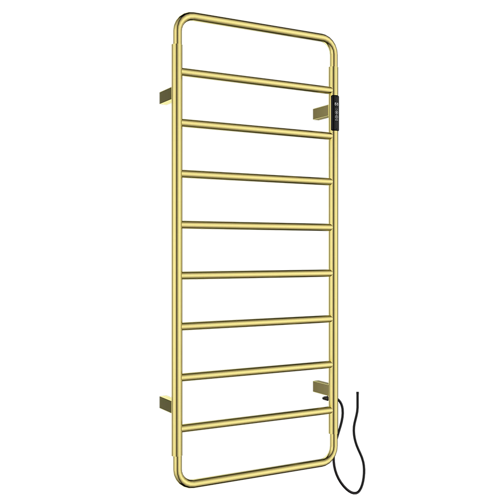 Gold electric towel radiator