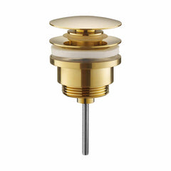 Brushed brass universal basin waste
