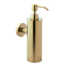brushed gold wall mounted soap dispenser
