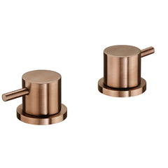 Brushed Bronze Deck Mounted Bath Panel Valves
