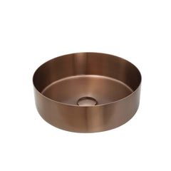 countertop basin brushed bronze