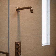 brushed bronze shower head wall mounted in Ireland
