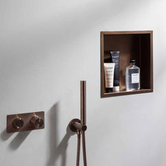 Brushed bronze shower niche Ireland
