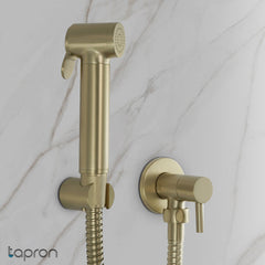 Brushed gold douche kit