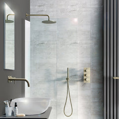 Fixed shower head and arm - Tapron