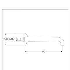 brushed nickel basin spout
