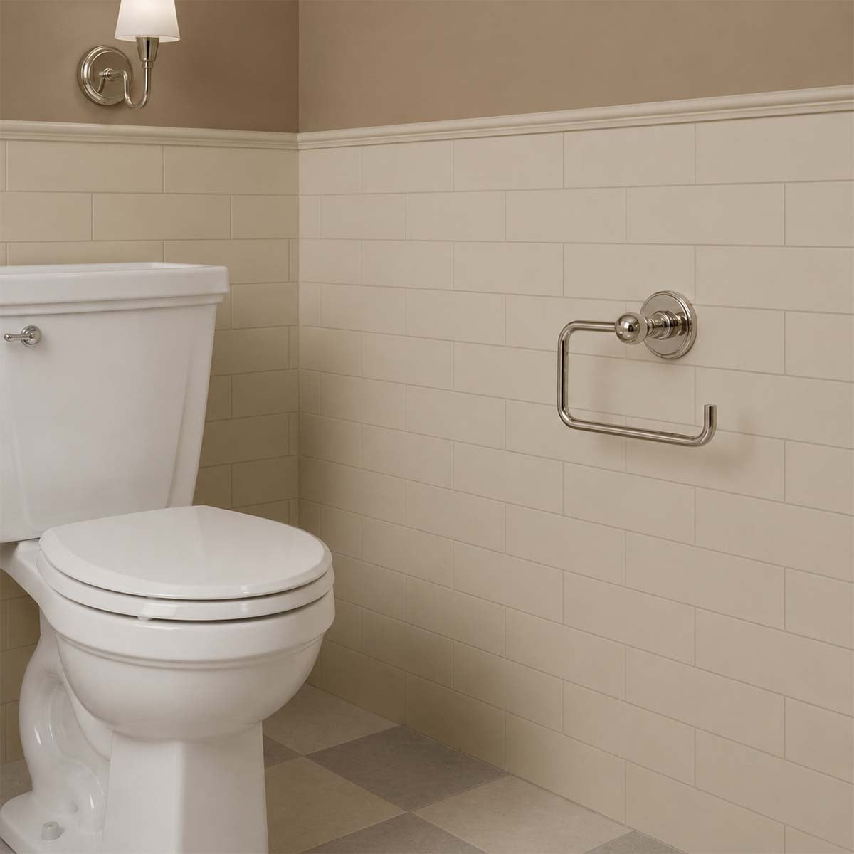 brushed nickel toilet roll holder wall mounted