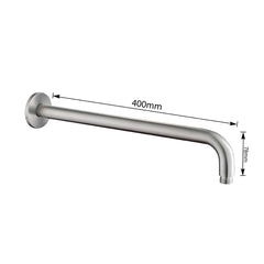 Wall mounted shower arm - Dimension