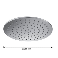 Brushed stainless shower head - Dimension