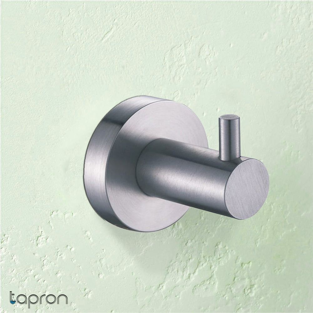 Brushed Stainless Steel Robe Hook | Modern Robe Hook