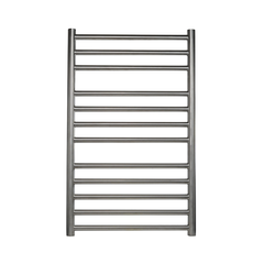 brushed stainless steel bathroom towel radiator 