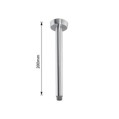 Brushed stainless steel shower arm - Tapron