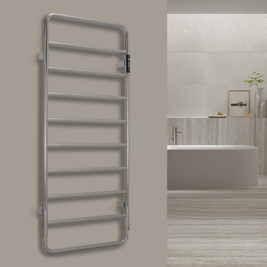 Chrome electric towel rail