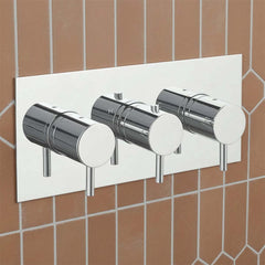 chrome concealed shower valve 