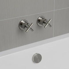 chrome crossheads wall mounted stop valves