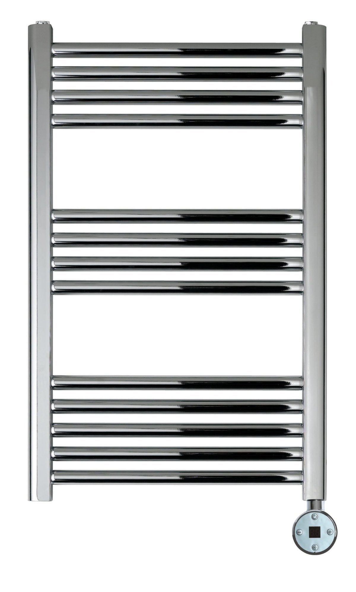 Chrome electric towel radiator 