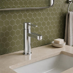 chrome single lever basin mixer 