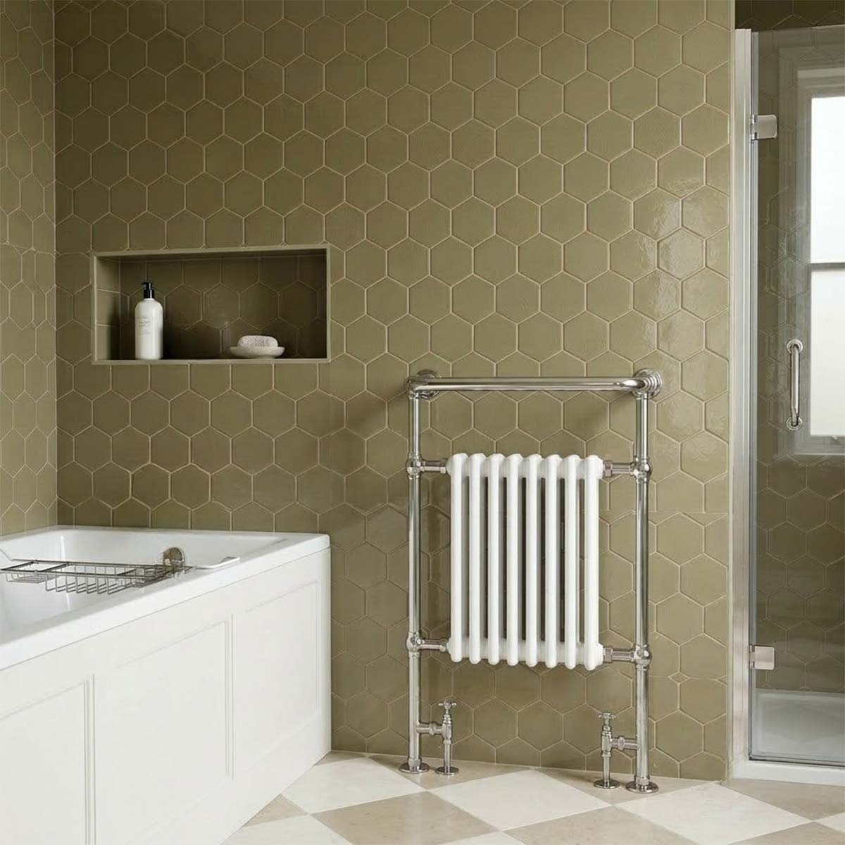 dual fuel victorian towel radiators