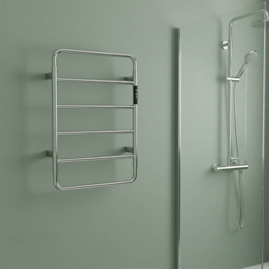electric bathroom radiator with thermostat - chrome Ireland