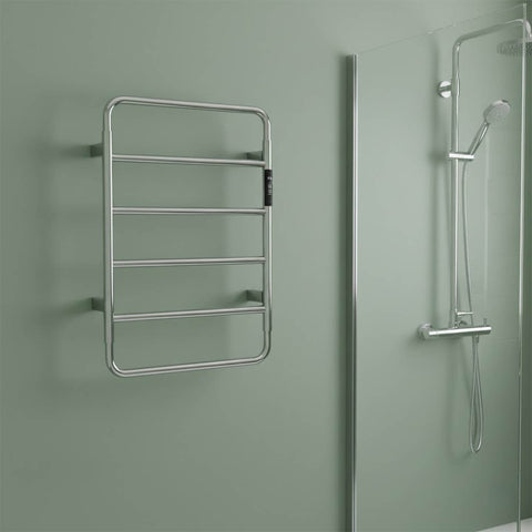 electric bathroom radiator with thermostat - chrome Ireland