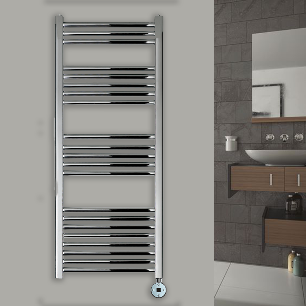 Electric chrome towel radiator