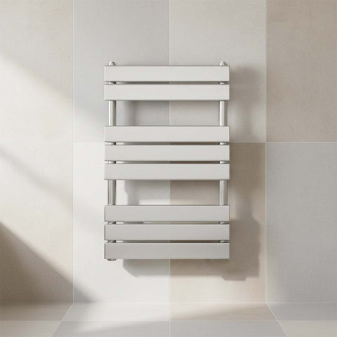 flat bar towel radiator dual fuel - chrome 