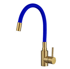 flexible kitchen tap blue