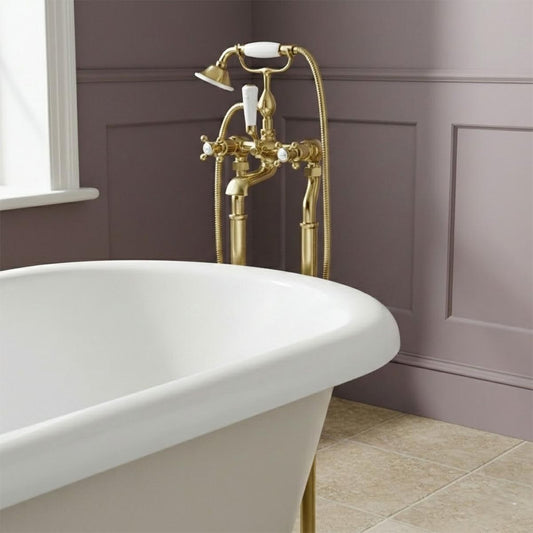 floor standing bath tap with shower attachment Ireland 