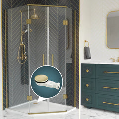 Brass shower waste - tapron