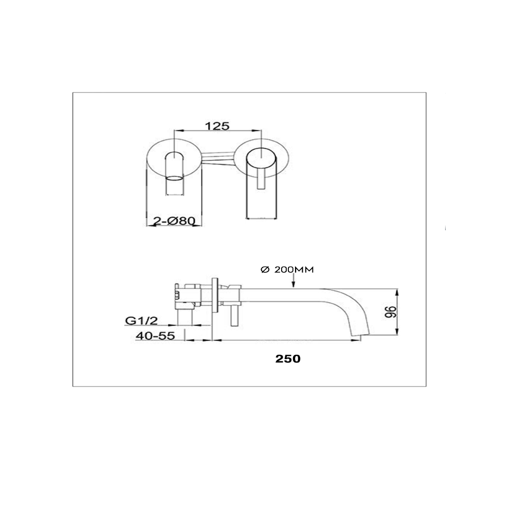 small basin mixer tap