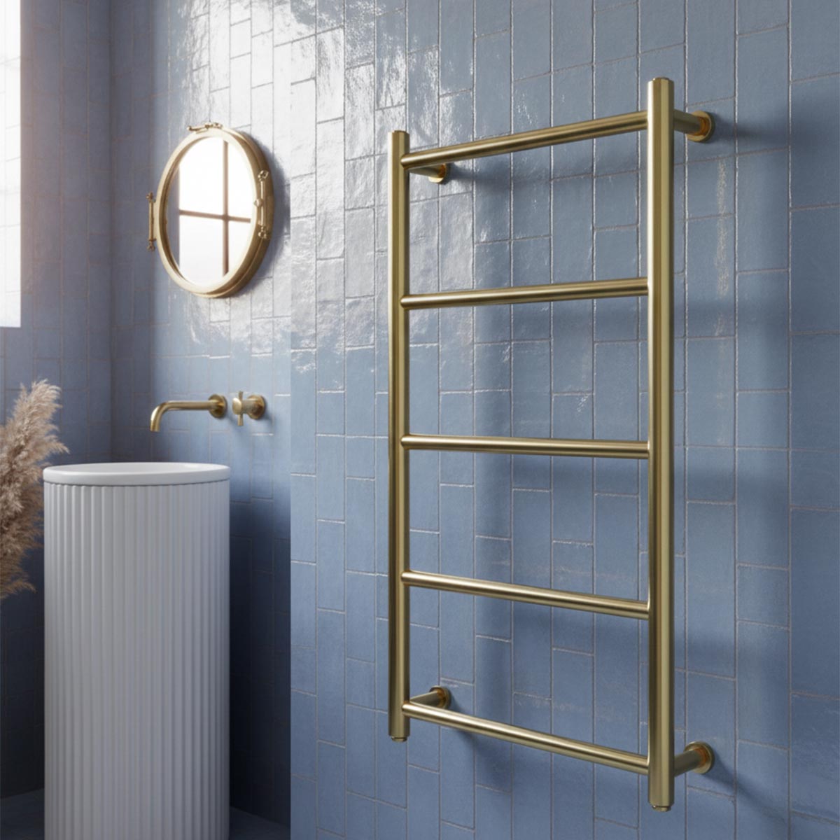 gold towel rail radiator 1200 x 500mm - Ireland