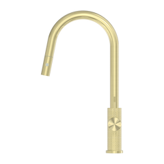 Brass single lever kitchen tap